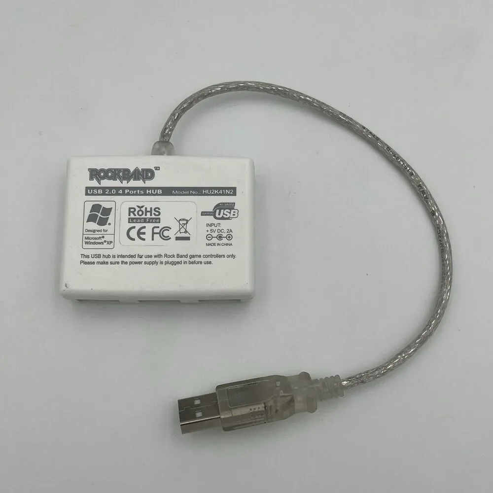 Rock Band USB 2.0 4 Ports Hub HU2K41N2 Dongle Adapter Windows XP